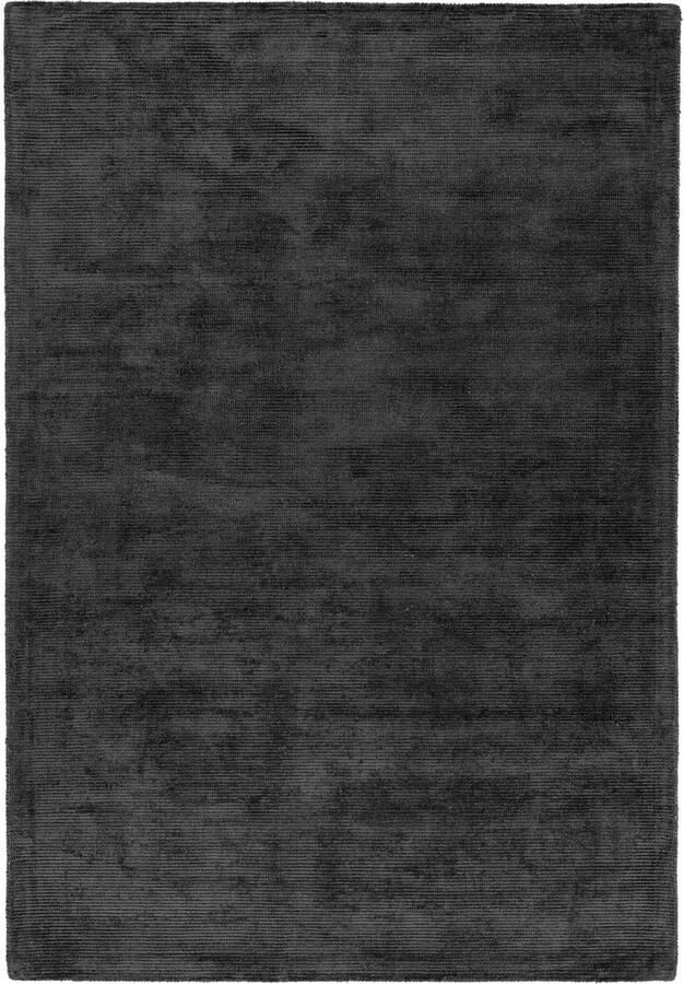 Eazy Living Easy Living Reko-Rug-Charcoal Vloerkleed 160x230 Rechthoek Laagpolig Tapijt Modern Antraciet Zwart