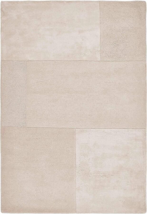 Eazy Living Easy Living tate-tonal-textures-Rug-Ivory Vloerkleed 160x230 Rechthoek Laagpolig Tapijt Modern Beige Wit