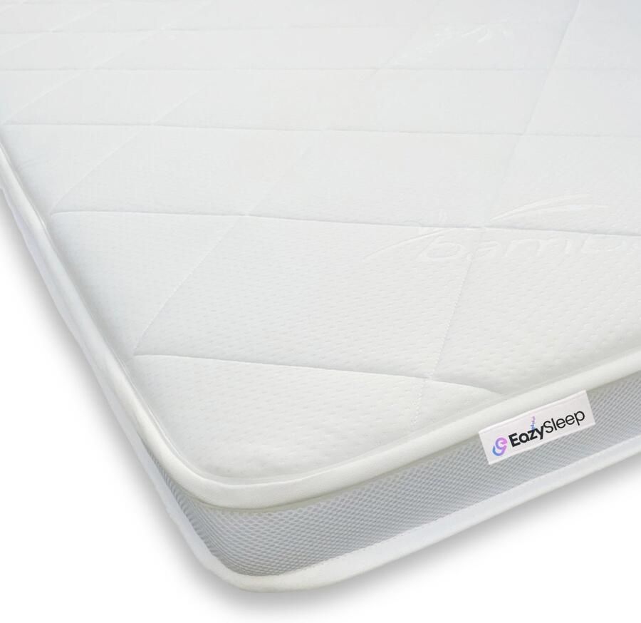 EazyGoods Koudschuim topper matras 140x200 x11 cm 3D Luxe wasbare bamboe hoes topdekmatras