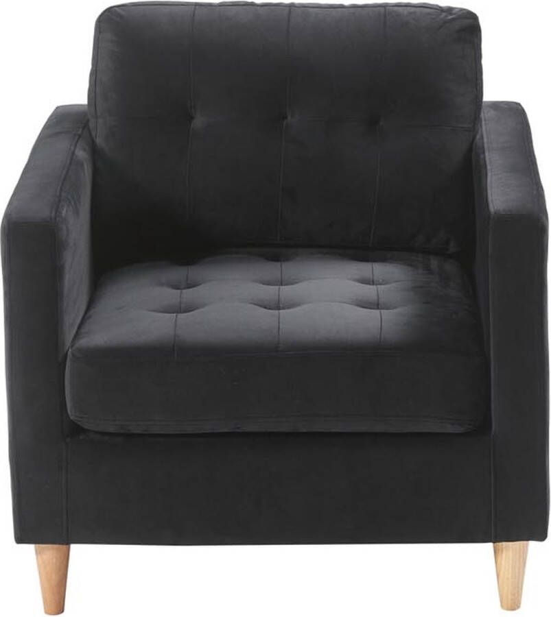 House Nordic Marino fauteuil velours zwart - Foto 2