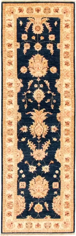 ECarpet Chobi Finest Afghanistan Blauw Tapijt Vloerkleed Handgemaakt