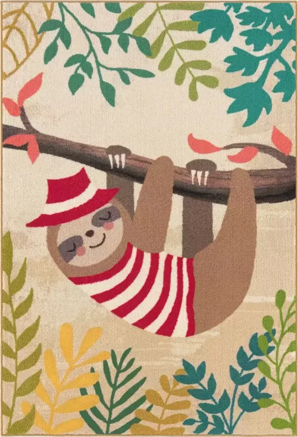 ECarpet DANCE KIDS EC2052 Vloerkleed kinderkamer 100cm x 150cm Dikte 14mm