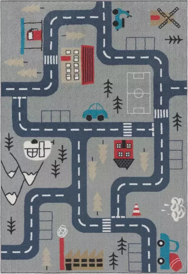 ECarpet DANCE KIDS EC2053 Vloerkleed kinderkamer 100cm x 150cm Dikte 14mm