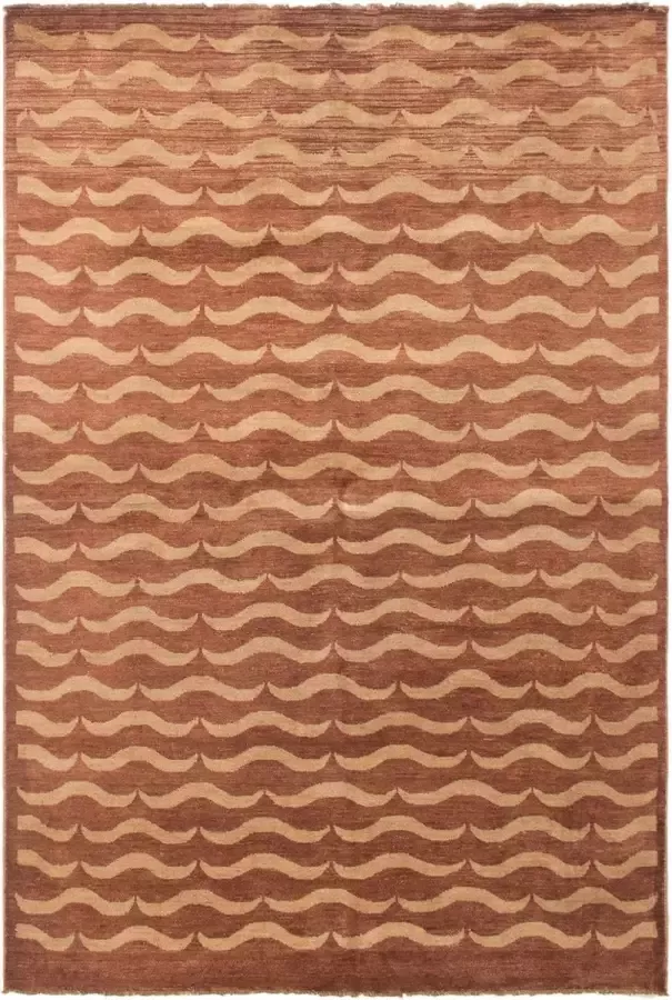 ECarpet Finest Ziegler Chobi Afghanistan Bruin Tapijt Vloerkleed Handgemaakt