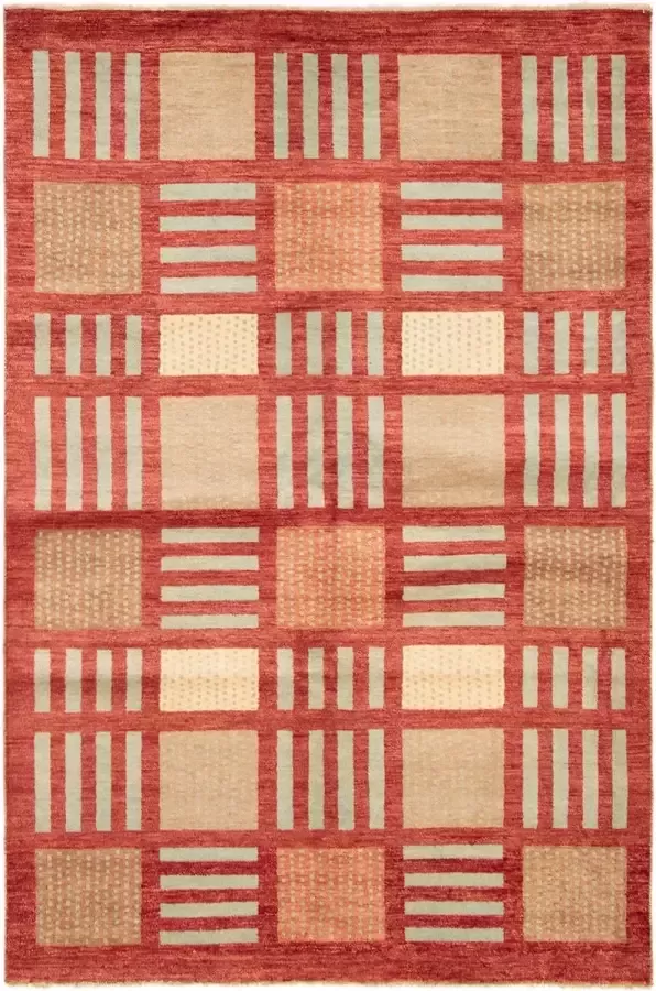 ECarpet Finest Ziegler Chobi Afghanistan Bruin Tapijt Vloerkleed Handgemaakt