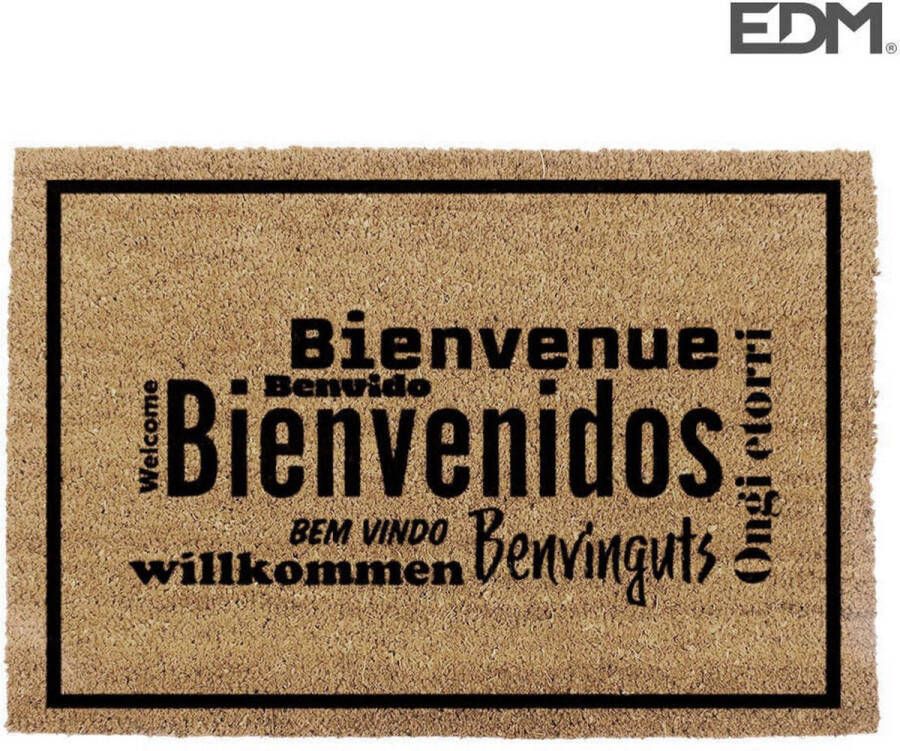 EDM Deurmat Bruin Vezel (60 X 40 Cm)