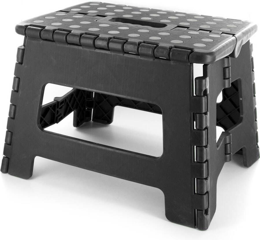 Een goed idee Keukenkruk OpstapKrukje Vouwkruk Kruk Voor Keuken Inklapbaar Max150 kg belasting Zwart