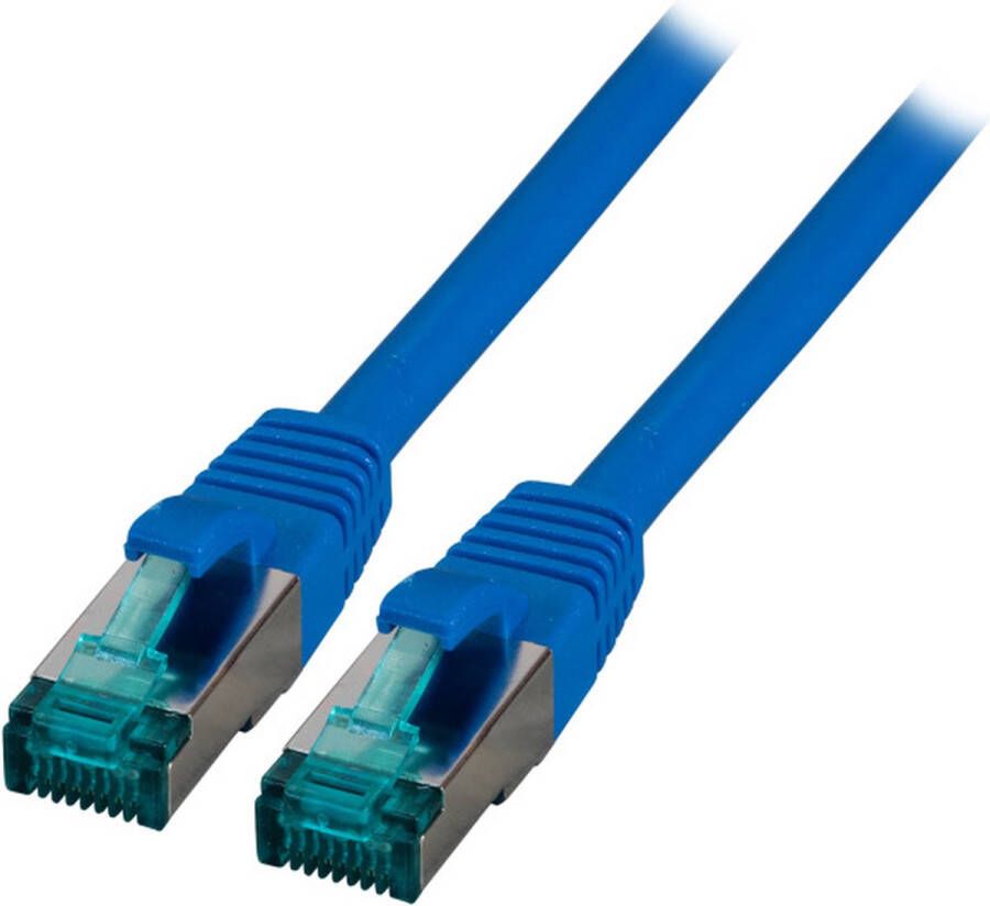 EFB Elektronik RJ45 Patchkabel S FTP Cat.6A LSZH 20m blau
