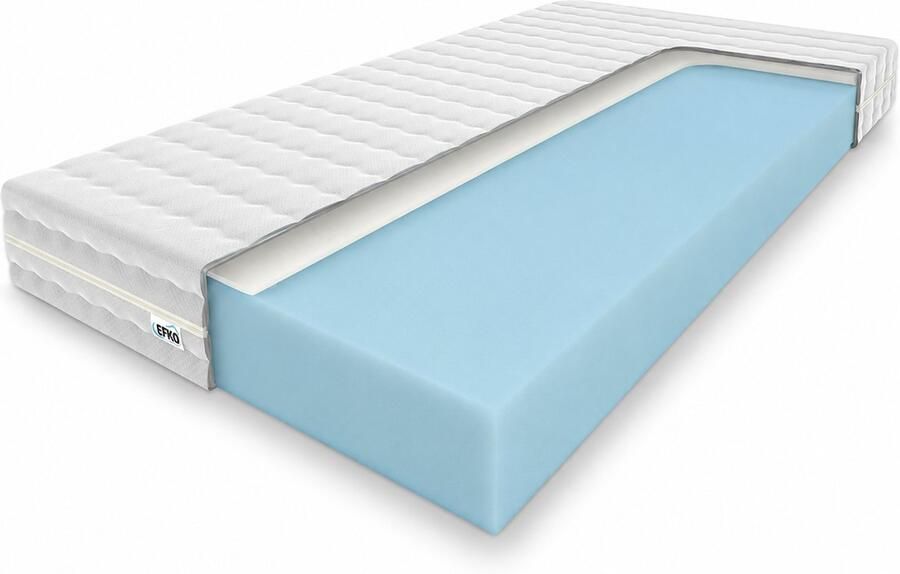 Efko Koudschuim Matras 140x200 cm – Ergonomisch 7-Zones Matras – Ademend & Drukverlagend – Optimale Ondersteuning - Foto 2