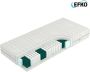 Efko Pocketvering Matras 90x200 cm 1 persoons Traagschuim Bamboe Matrashoes met Rits wit Ultieme Nachtrust en Rugondersteuning - Thumbnail 4