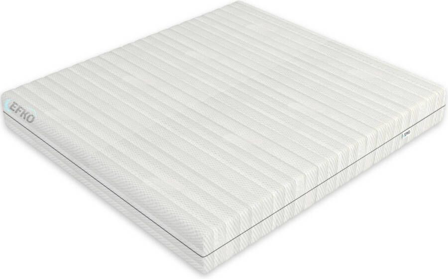 Efko Pocketvering Matras 180x200 cm 2 persoons Traagschuim Bamboe Matrashoes met Rits wit Ultieme Nachtrust en Rugondersteuning - Foto 4