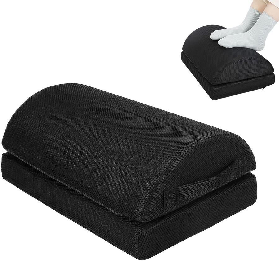 Unyqoos Bureauvoetensteun met ergonomisch traagschuim en antislipfunctie voor ultiem comfort