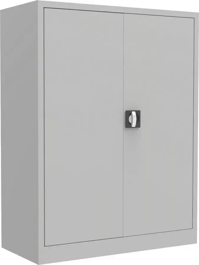 Eigen huismerk Square draaideurkast 120x92x42cm 2 Legborden RAL 9006
