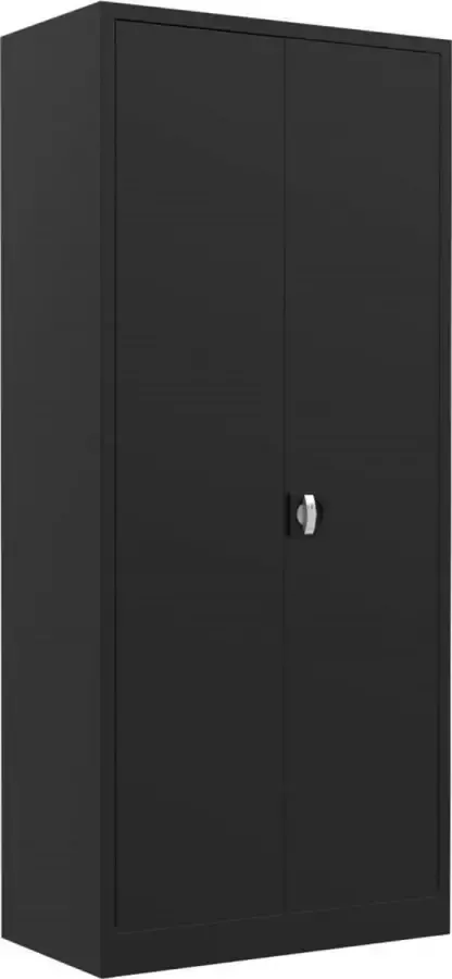 Eigen huismerk Square draaideurkast 180x80x38cm 4 Legborden RAL 9005