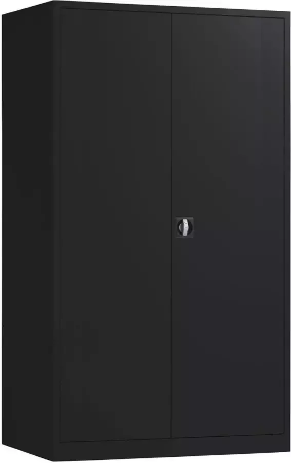 Eigen huismerk Square draaideurkast 195x120x60cm 4 Legborden RAL 9005