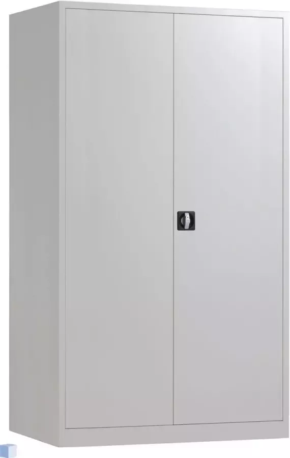 Eigen huismerk Square draaideurkast 195x120x60cm 4 Legborden RAL 9006