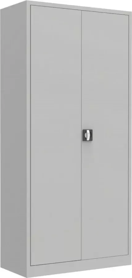 Eigen huismerk Square Draaideurkast 195x92x42cm met 4 legborden RAL7035