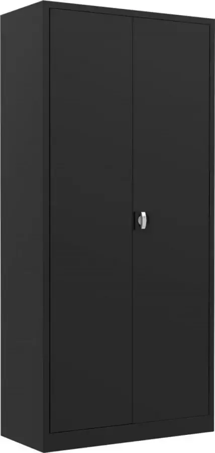 Eigen huismerk Square Draaideurkast 195x92x42cm met 4 legborden RAL9005