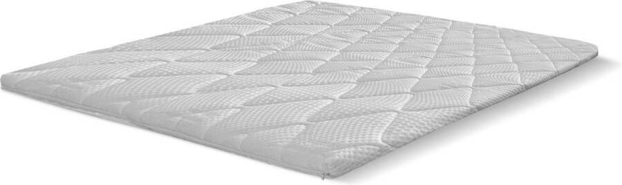 Eleganzzz Topper Met Border Latex 6cm 160x200cm Topper Matras Tweepersoons Topdekmatras Oplegmatras