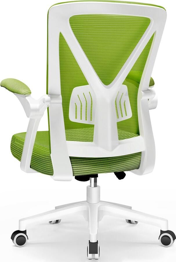 Elekiatech Ergonomische Bureaustoel Opklapbare Armleuningen Bureaustoelen voor Volwassenen 150 Kg Groen - Foto 2