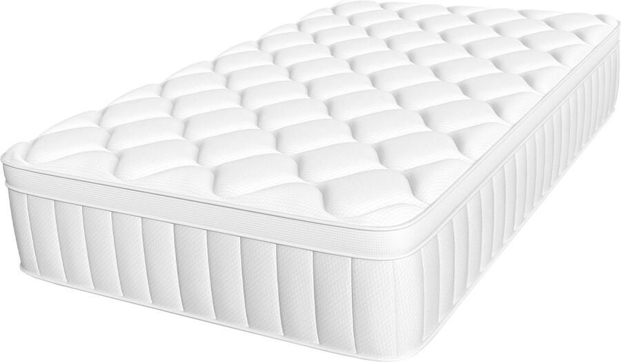 Elekiatech Matras 140 x 200 cm 22 cm Dik Eenpersoonsmatrassen-Latex Pocketvering Matras Anti-Allergische met 9- laags Composietstructuur - Foto 3