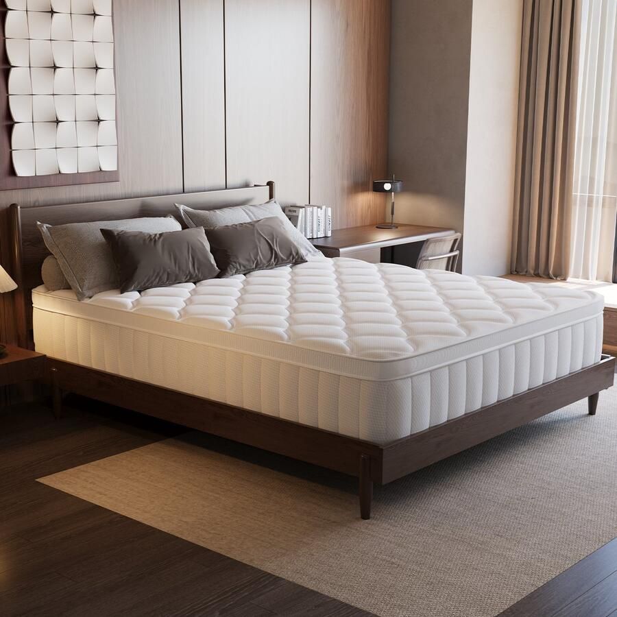 Elekiatech Matras 140 x 200 cm 22 cm Dik Eenpersoonsmatrassen-Latex Pocketvering Matras Anti-Allergische met 9- laags Composietstructuur - Foto 2