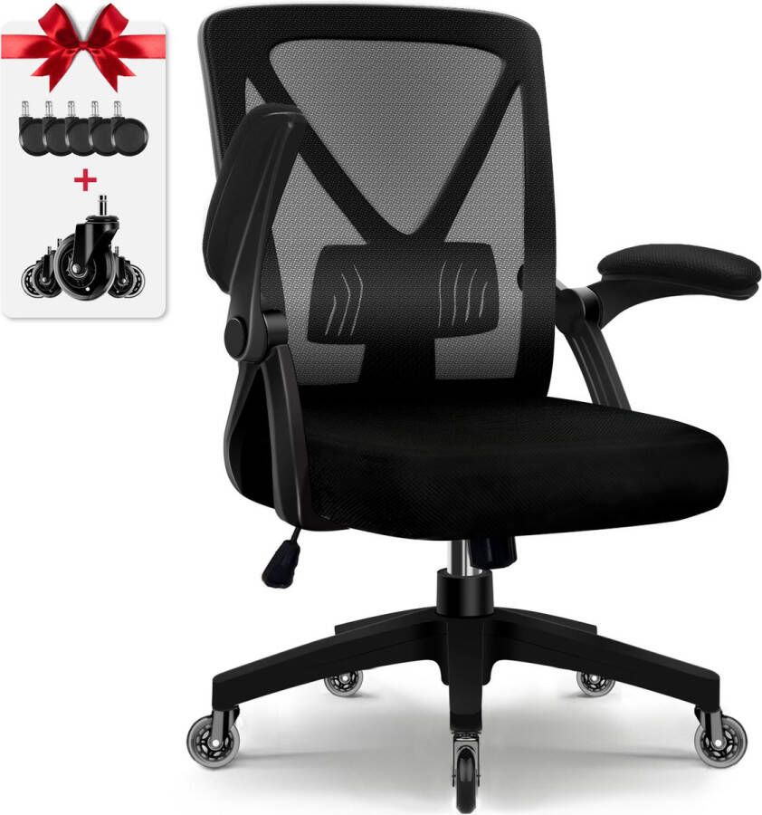 Elekiatech Ergonomische Bureaustoel HR20 Bureaustoel Bureaustoelen voor Volwassenen 150 Kg Zwart - Foto 3