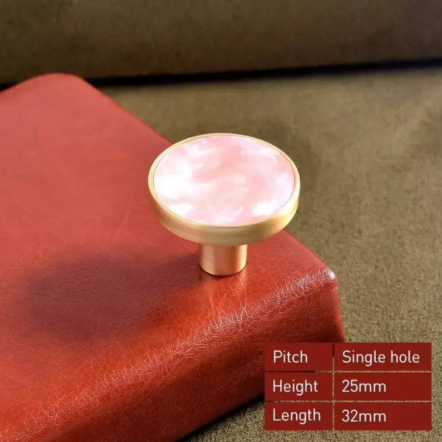 3 Stuks Luxe Meubelknop Roze 3.2*2.5 cm Meubel Handgreep Knop voor Kledingkast Deur Lade Keukenkast