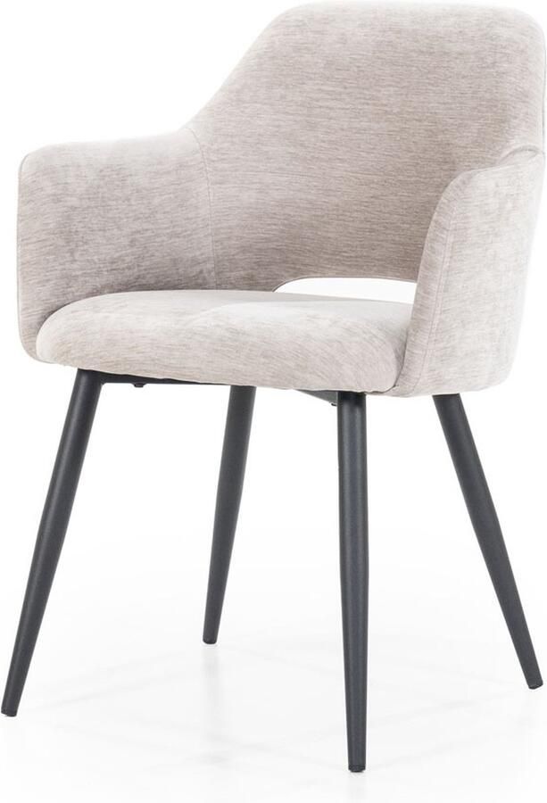 Eleonora Eetkamerstoel Esmee met arml. beige Mellow - Foto 2