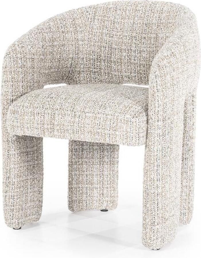 Eleonora Eetkamerstoel Hamilton Taupe Stof