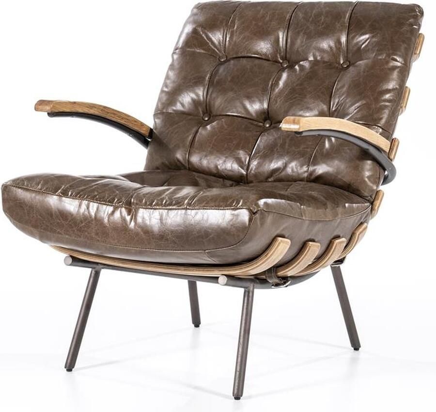 Eleonora Fauteuil Bastiaan Bruin Leer