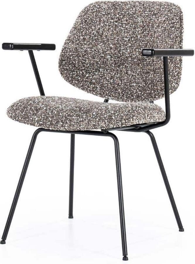 Eleonora Eetkamerstoel Jon Met armleuning Taupe - Foto 2