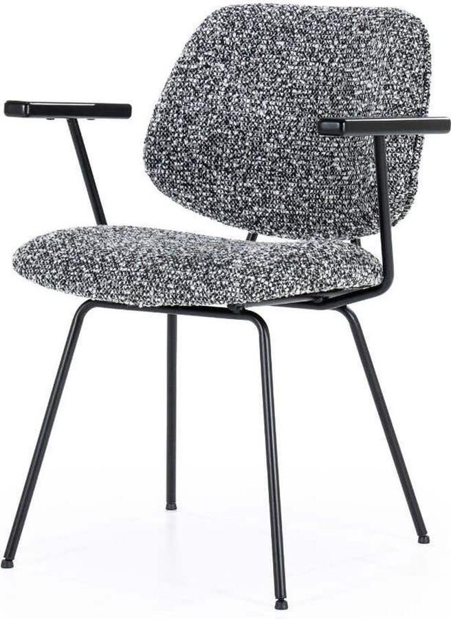 Eleonora Eetkamerstoel Jon Met armleuning Zwart