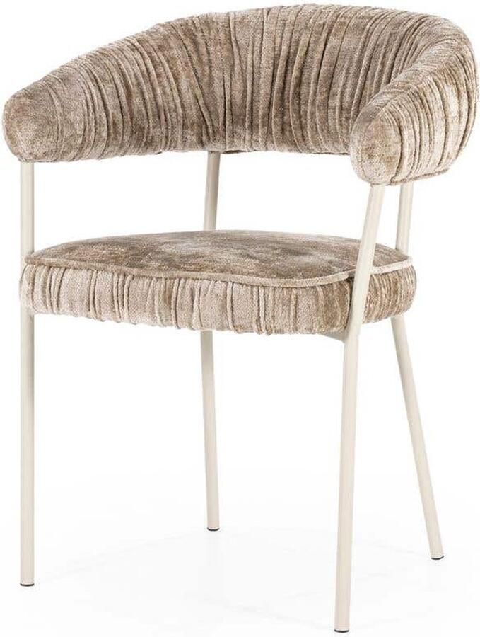 Eleonora Eetkamerstoel Lizzy Taupe - Foto 1