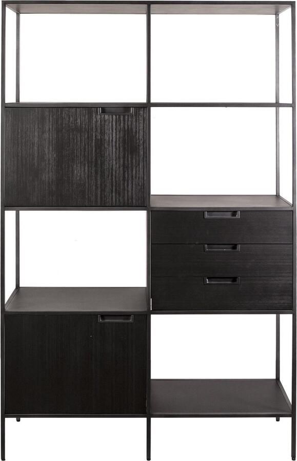 Eleonora Wandmeubel Madison 2 deuren 3 laden 5 open vakken