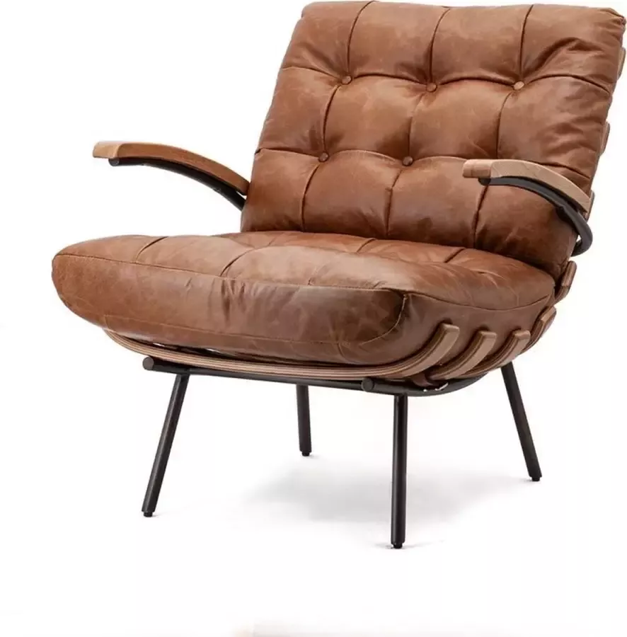 Eleonora Fauteuil Bastiaan Java Leather Cognac - Foto 2