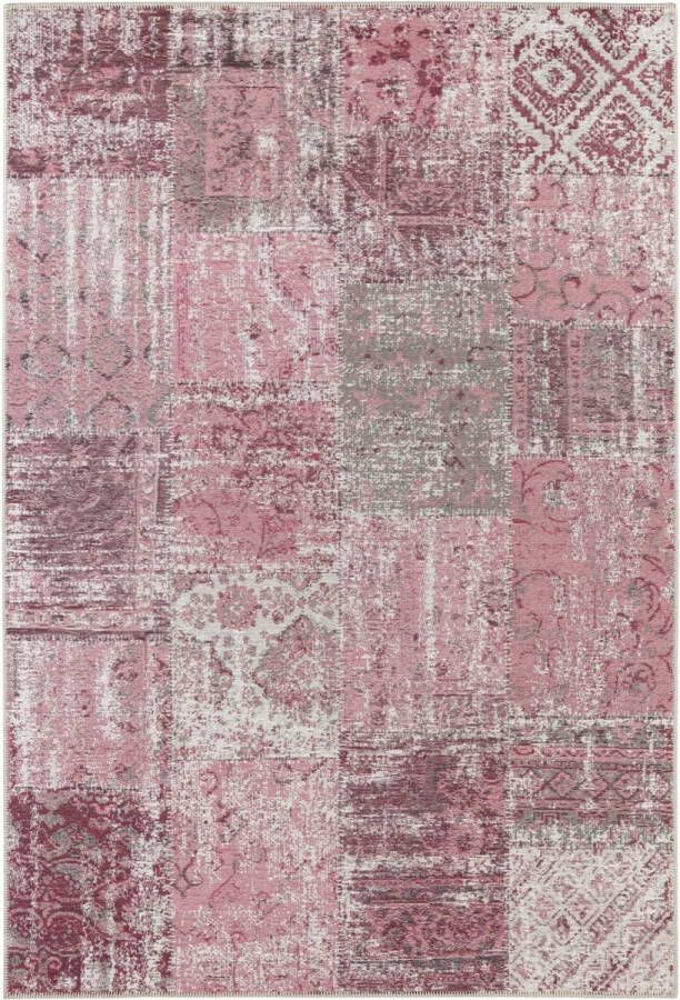 Elle Decor Vintage vloerkleed pleasure roze Viscose 160 x 230 cm (M)