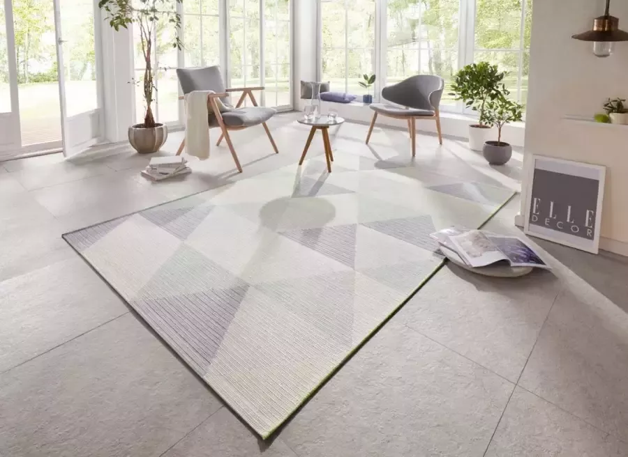 Elle Decoration Binnen & buiten vloerkleed Sevres groen 80x150 cm - Foto 2