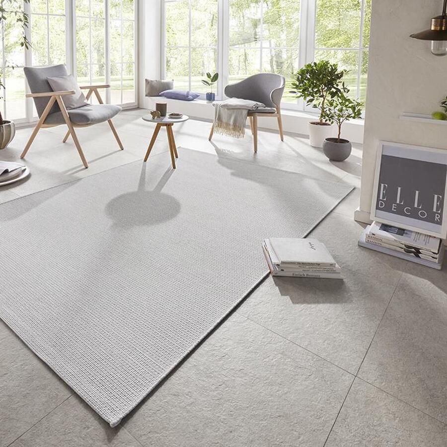 ELLE DECORATION Vloerkleed Millau Platweefsel in- & outdoor modern terras balkon woonkamer