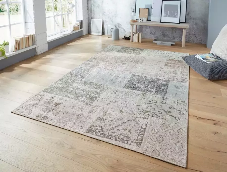 Elle Decoration Vlakweef vloerkleed Toulon crème meerkleurig 160x230 cm - Foto 2