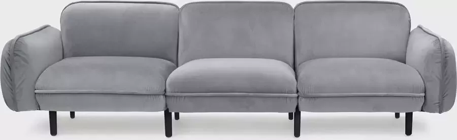 EMKO bean sofa 3-zits modulaire bank velours beton grijs