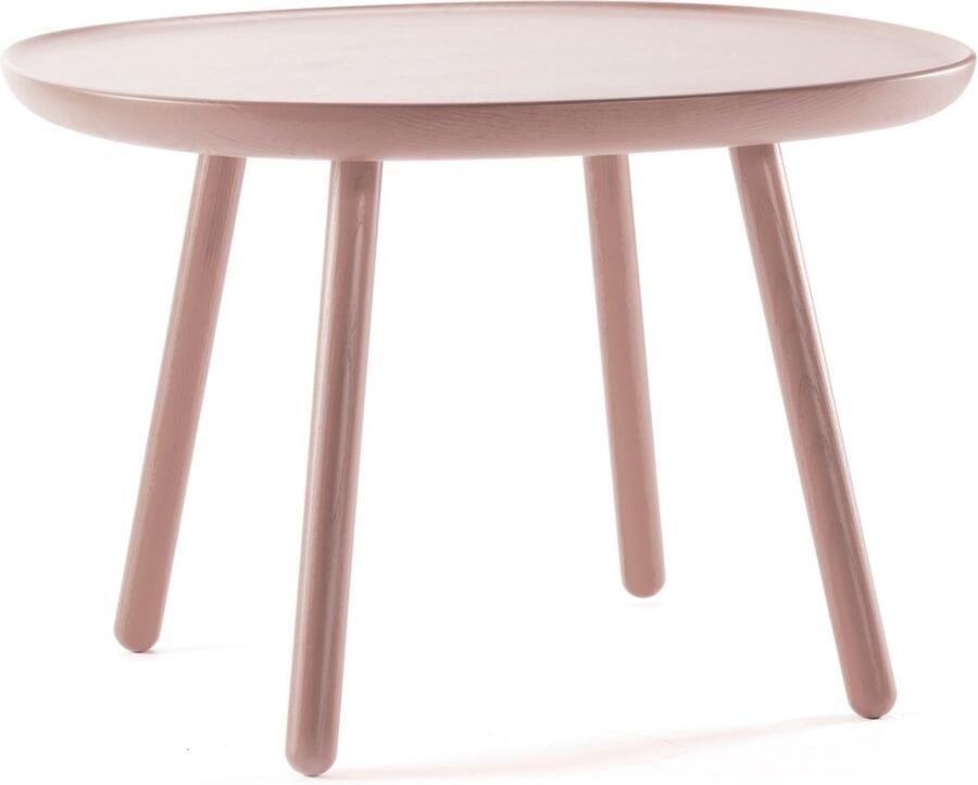EMKO Ash Bijzettafel rond vierkant essenhout roze large