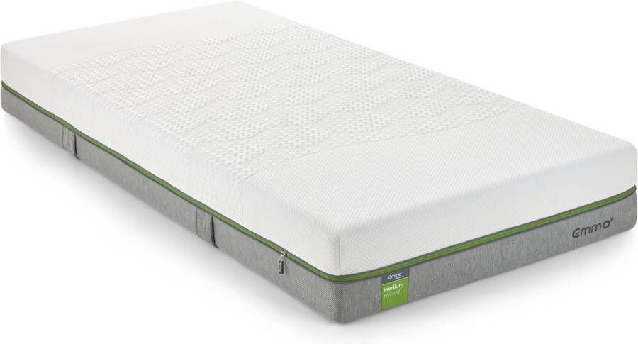 Emma Helix Medium Hybrid koudschuim pocketvering matras 100 x 200 cm 10 jaar garantie 23 cm tot 120 kg