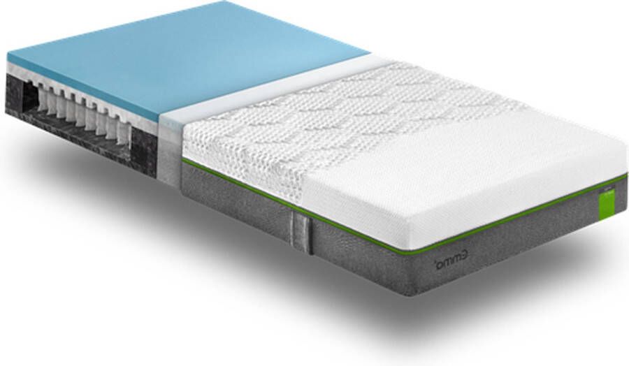 Emma Helix Medium Hybrid koudschuim pocketvering matras 100 x 210 cm 10 jaar garantie 23 cm tot 120 kg