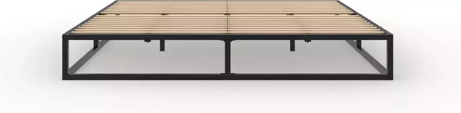 Emma Metal Bed 140 x 200 cm zwart