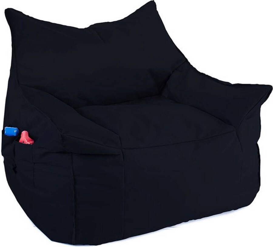 Emob Atelier Del Sofa Poef HD Gerecycled Styrofoam Waterdicht Zwart Zitmeubelen Zwart Polyester Zitmeubelen Op voorraad - Foto 2