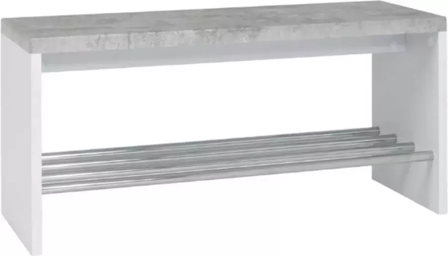 Haku Bank Tillio 81cm 1 rek chroom beton decor