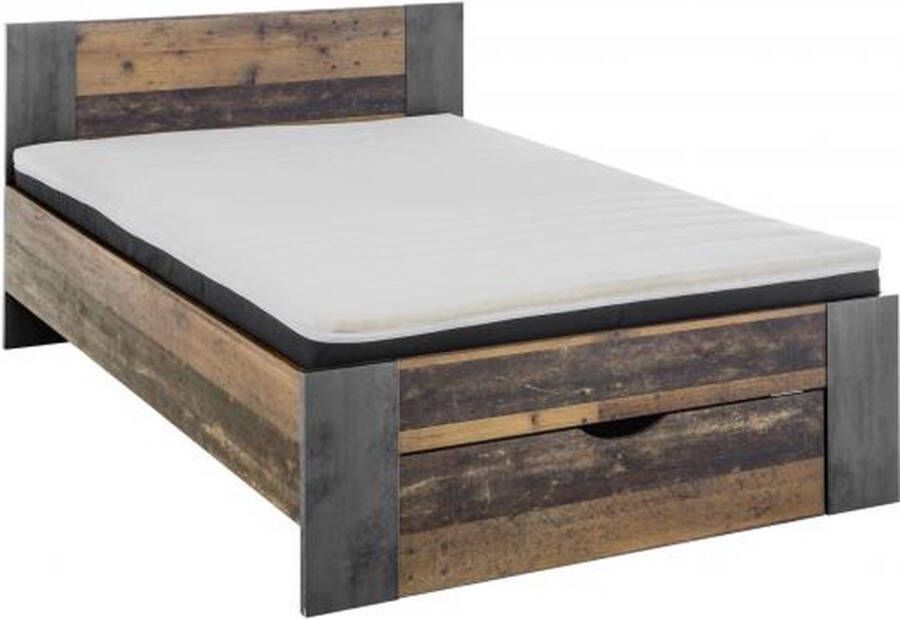 Emob Bed Rudi met 1 lade 140x200 Bruin - Foto 3