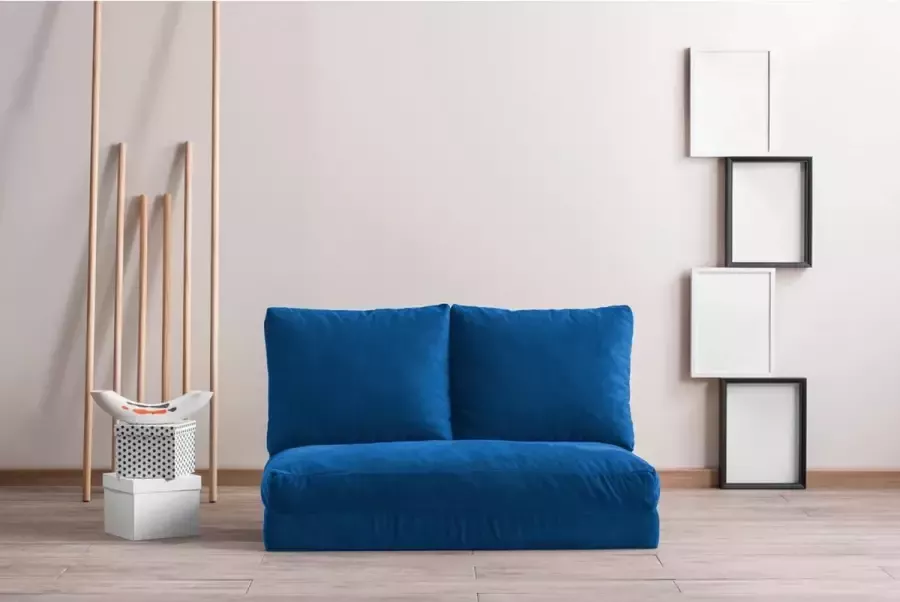 Emob 2-zits slaapbank comfortabel en stijlvol ontwerp 100% metalen frame 100% polyester stof - Foto 3