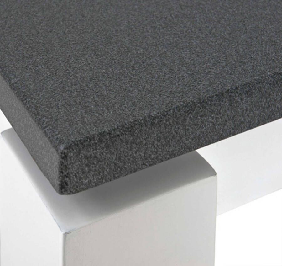 Haku EMOB Bijzettafel Marius 40x40cm 1 legplank wit antraciet Hoektafels Wit; Antraciet MDF Hoektafels Op voorraad